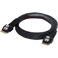 SFF-8654 Male to Male Slimline SAS 4.0 4i 38Pin Extension Cable 50cms